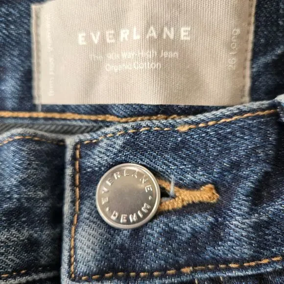 Everlane The 90s Way High Jeans Size 26L NWT - Picture 5 of 9